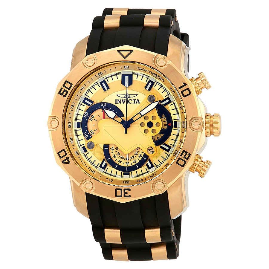 Invicta Pro Diver Chronograph Gold Dial Men S Watch 23427 886678285341   Nuvsvpm5lzem1tyvoh5r 