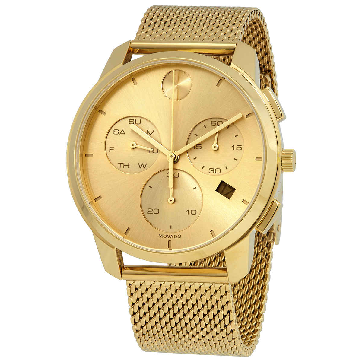 Movado Bold Thin Chronograph Quartz Gold Dial Men's Watch 3600634 885997339247 | eBay