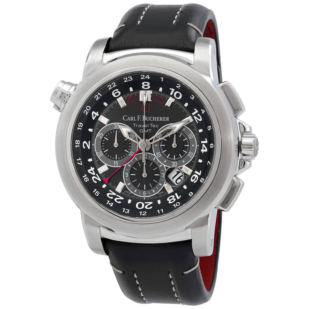 Carl F Bucherer Patravi Traveltec Chronograph Automatic Mens Watch 0010620083301 9095$