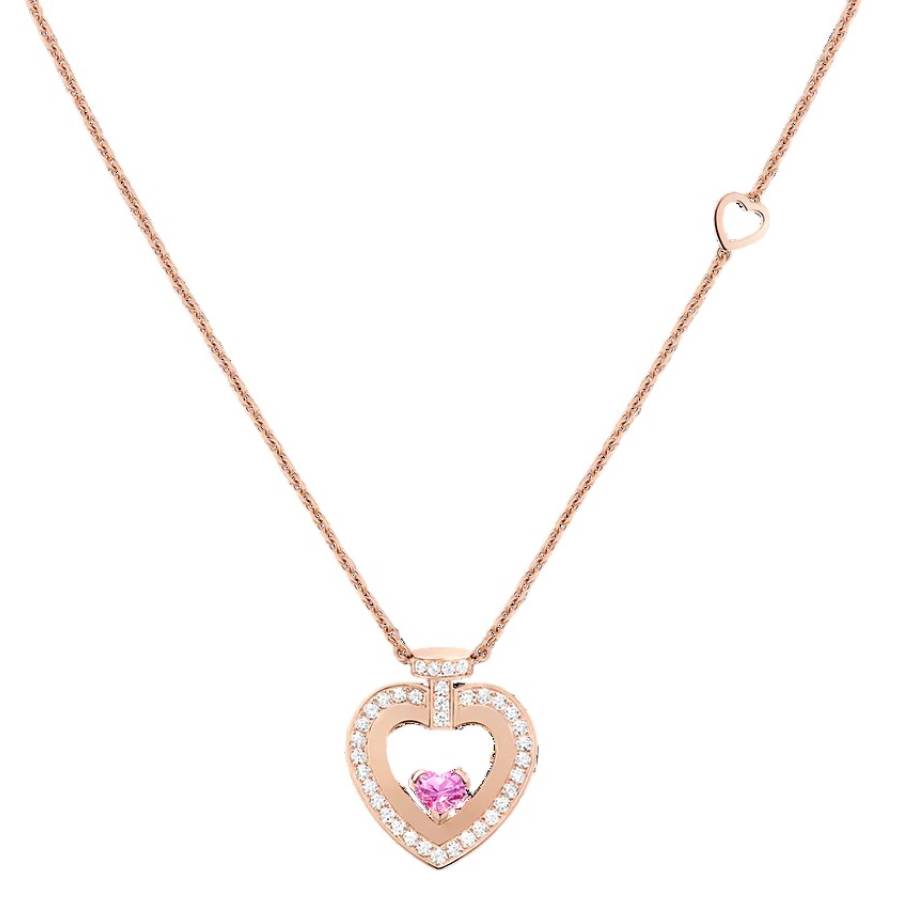 Fred Pretty Woman 18k Rose Gold Diamond Necklace 2898$