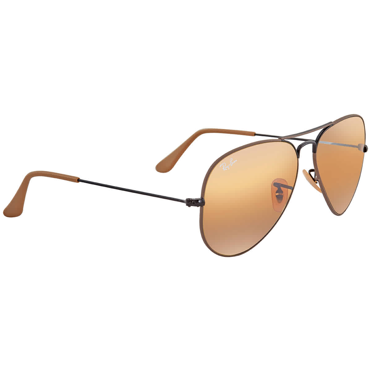 ray ban aviator yellow gradient