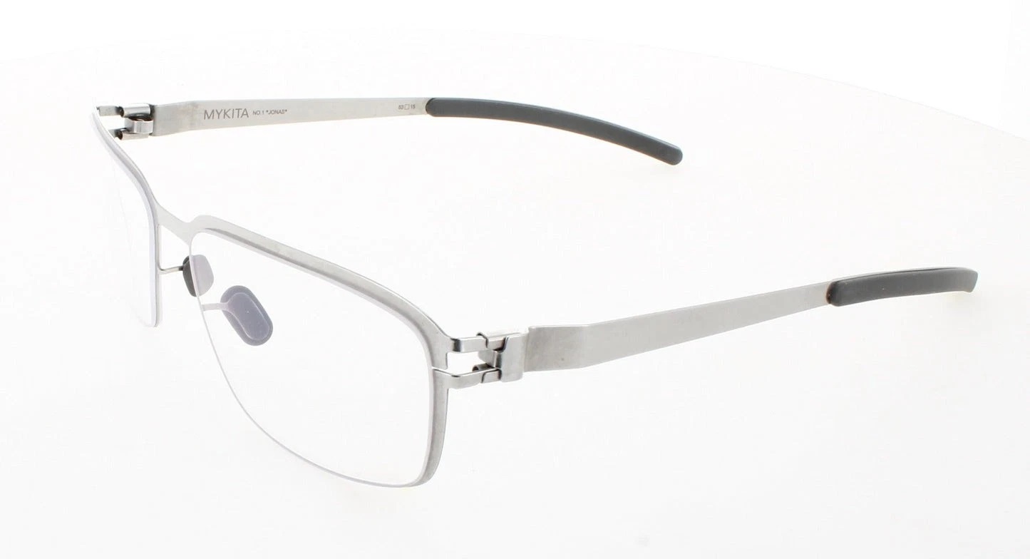 Mykita NO1-JONAS-SHINNY-SILVER Demo Pilot Unisex Eyeglasses NO1-JONAS 051 53