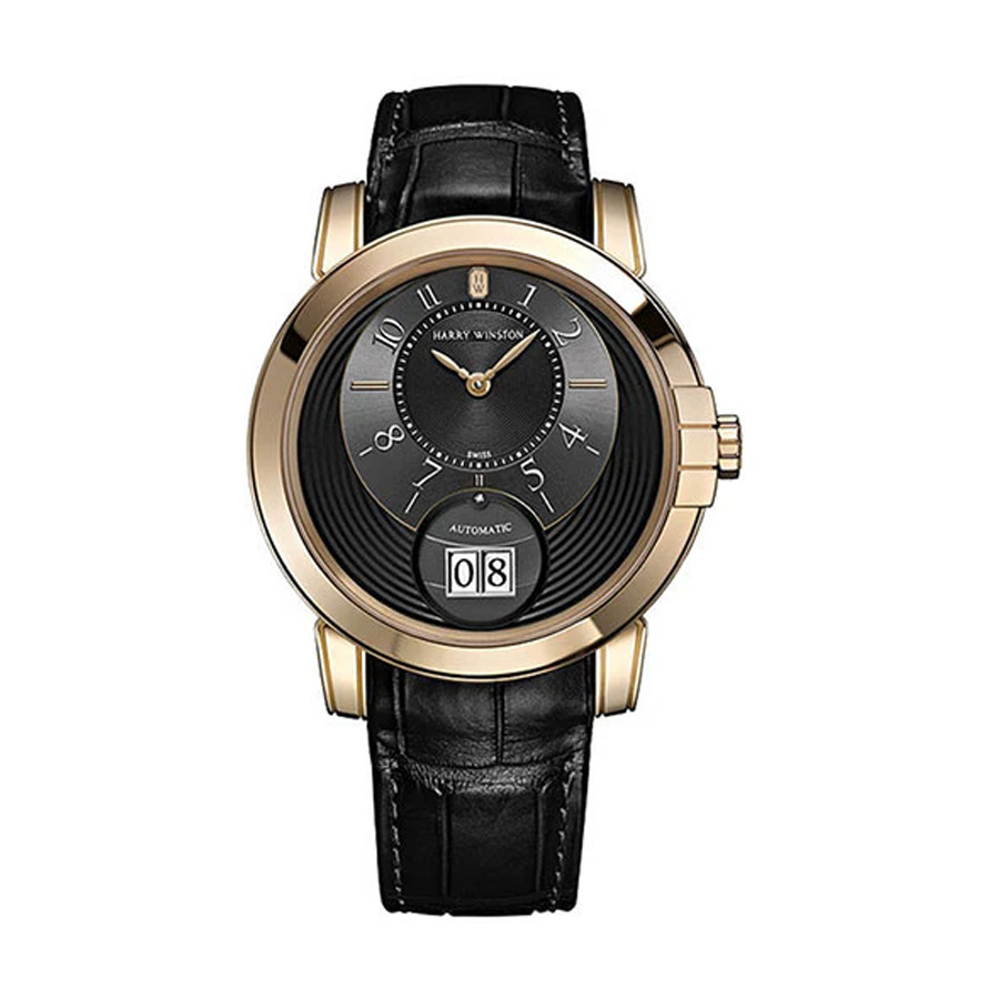 Harry Winston Midnight Automatic Black Dial Mens Watch MIDABD42RR002 27770$