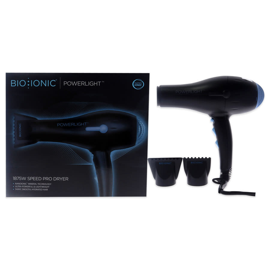 Bio Ionic Ladies Powerlight Pro-Dryer Black Tools & Brushes 874822004443