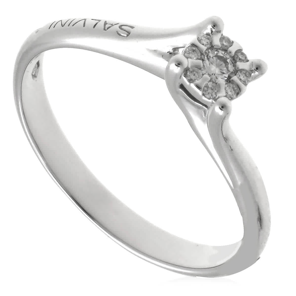 Salvini Ladies White Gold Daphne Diamond Ring, Size 13