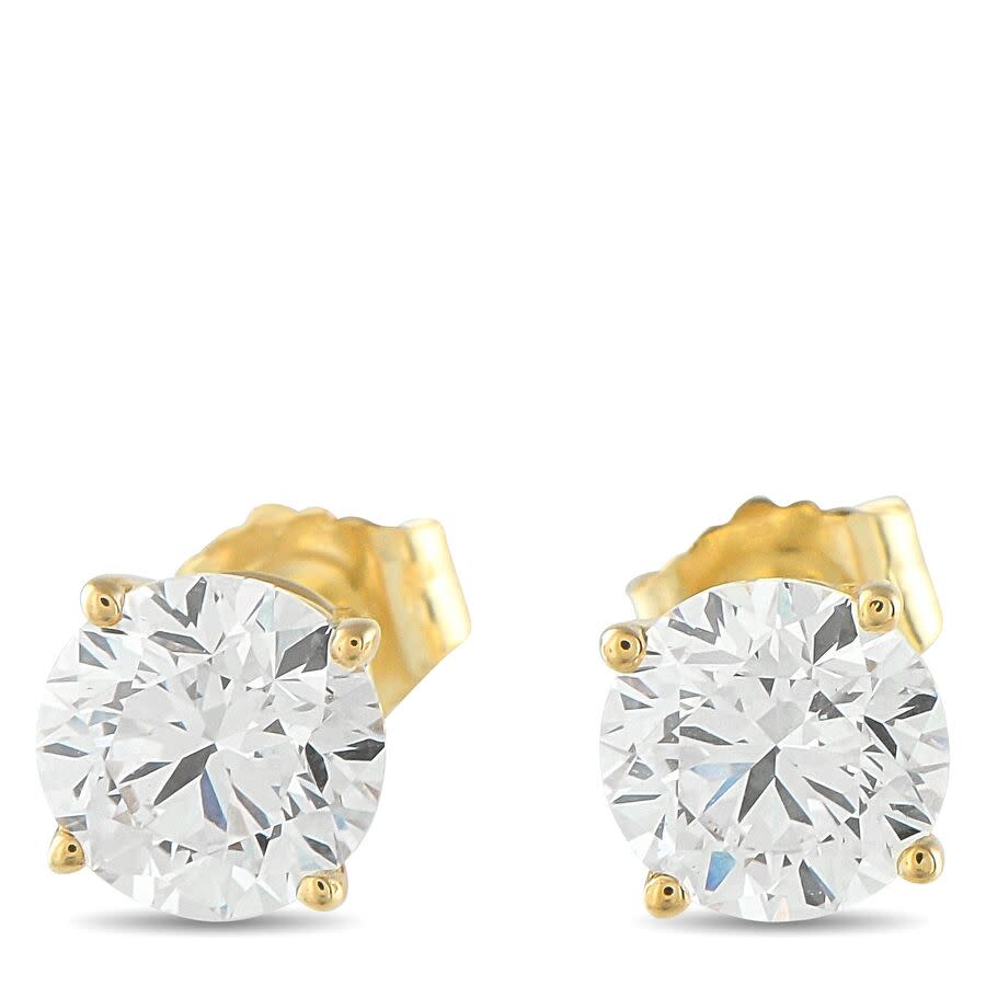 LB Exclusive 14K Yellow Gold 1.85ct Lab Grown Diamond Stud Earrings LG10 091125