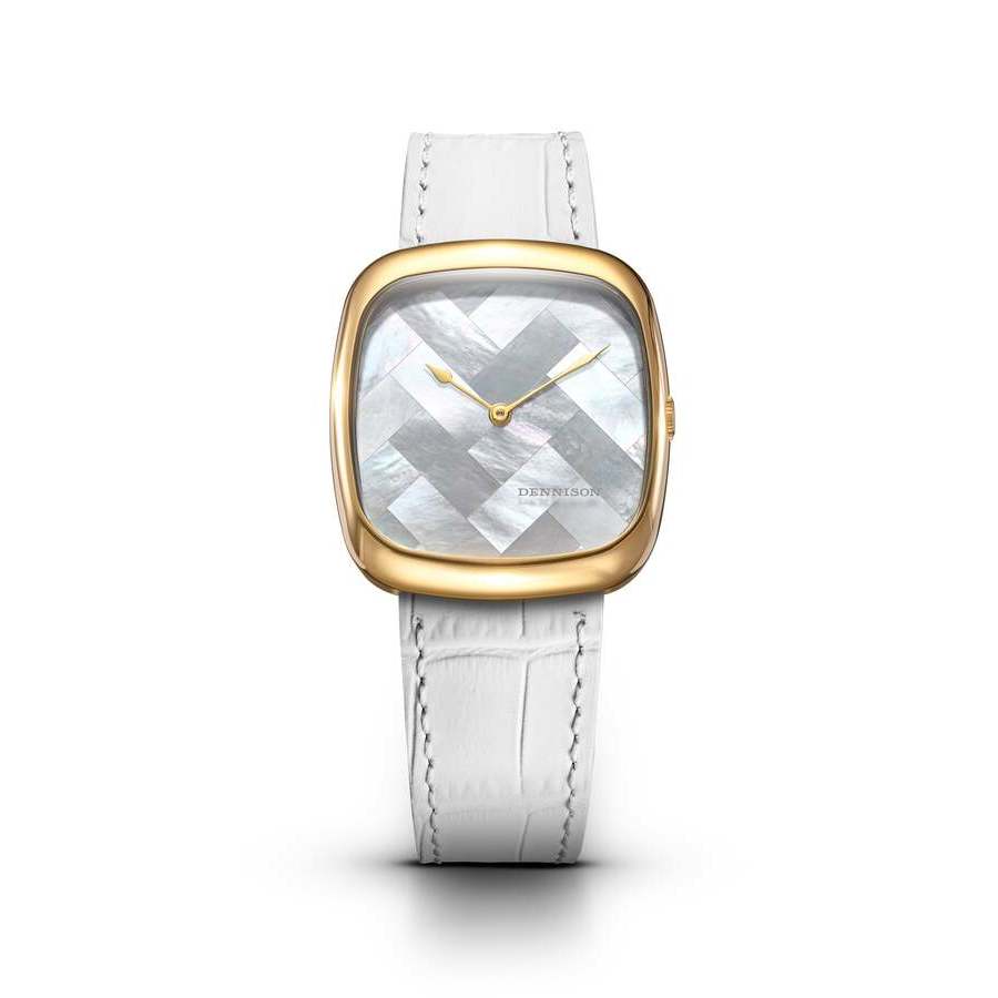 Dennison Ald Mother of Pearl Dial Ladies Watch ALD-G-ST10-WHT-R-GBKL