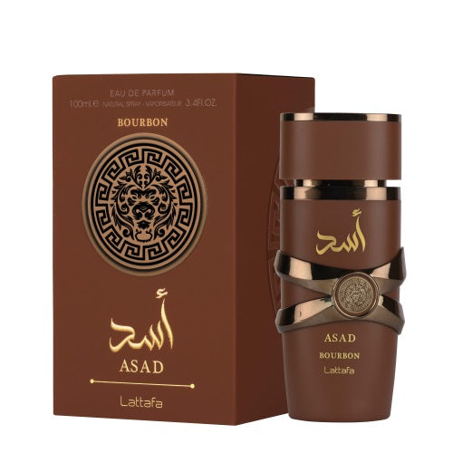 Lattafa Men's Asad Bourbon EDP Spray 3.4 oz Fragrances