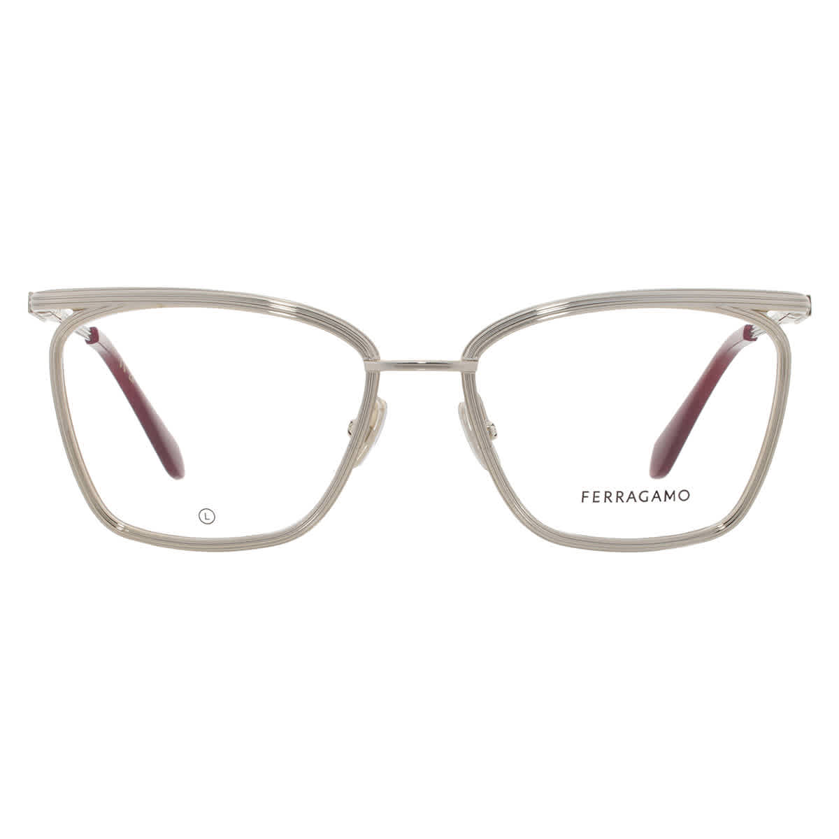 Ferragamo Demo Square Ladies Eyeglasses SF2235 710 55 70$