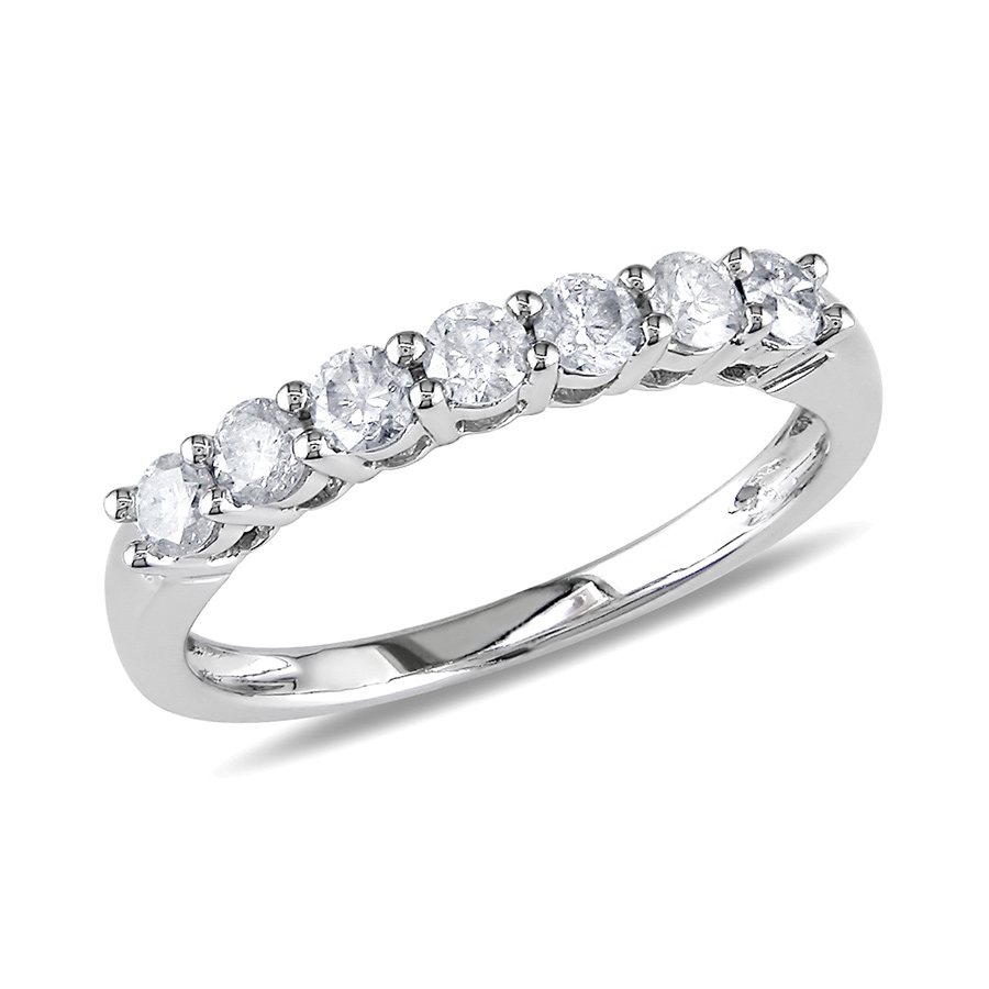 Pre-owned Amour 1/2 Ct Tw Diamond Anniversary Band In 10k White Gold In Check Description