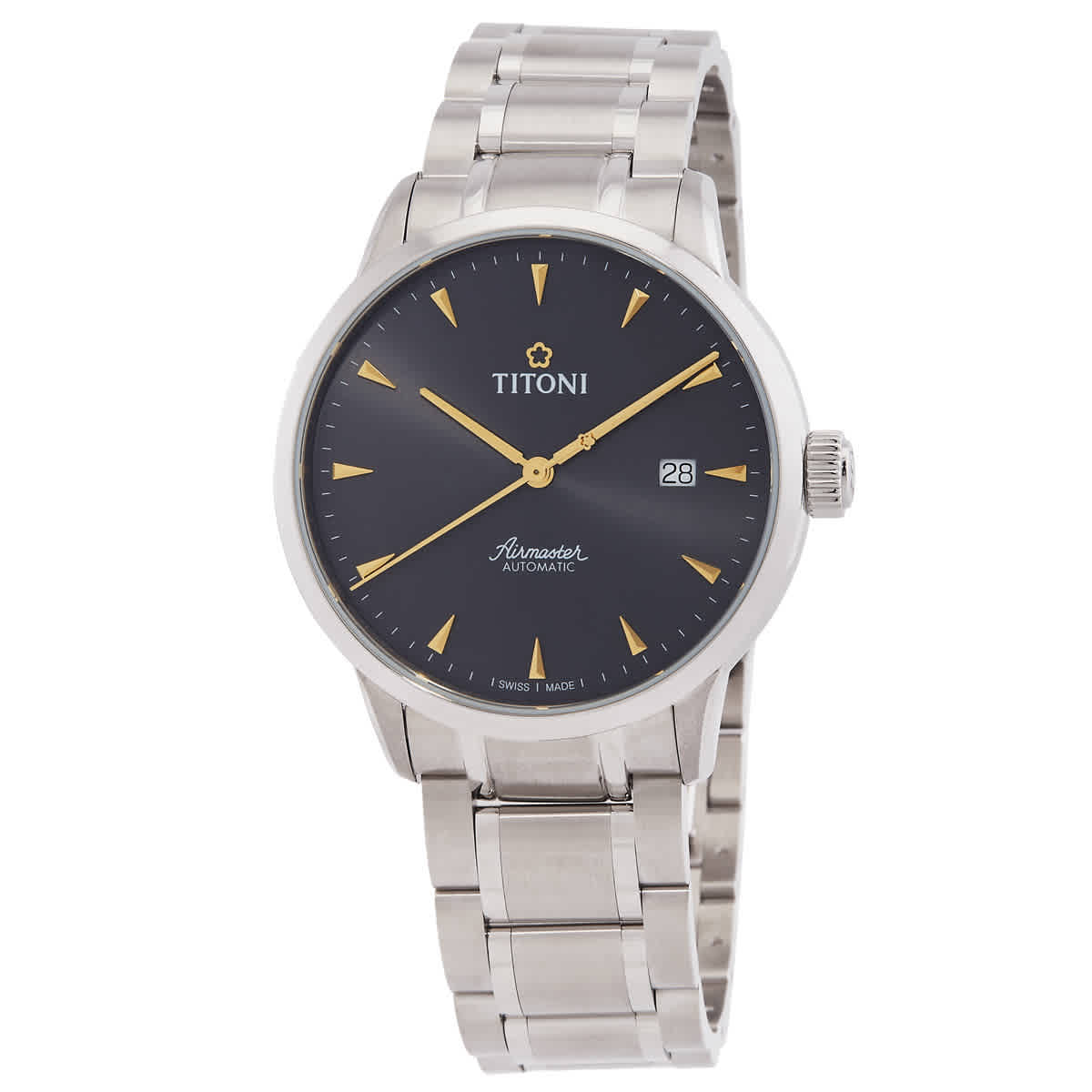 Titoni Airmaster Automatic Anthracite Dial Mens Watch 83733-S-576Y