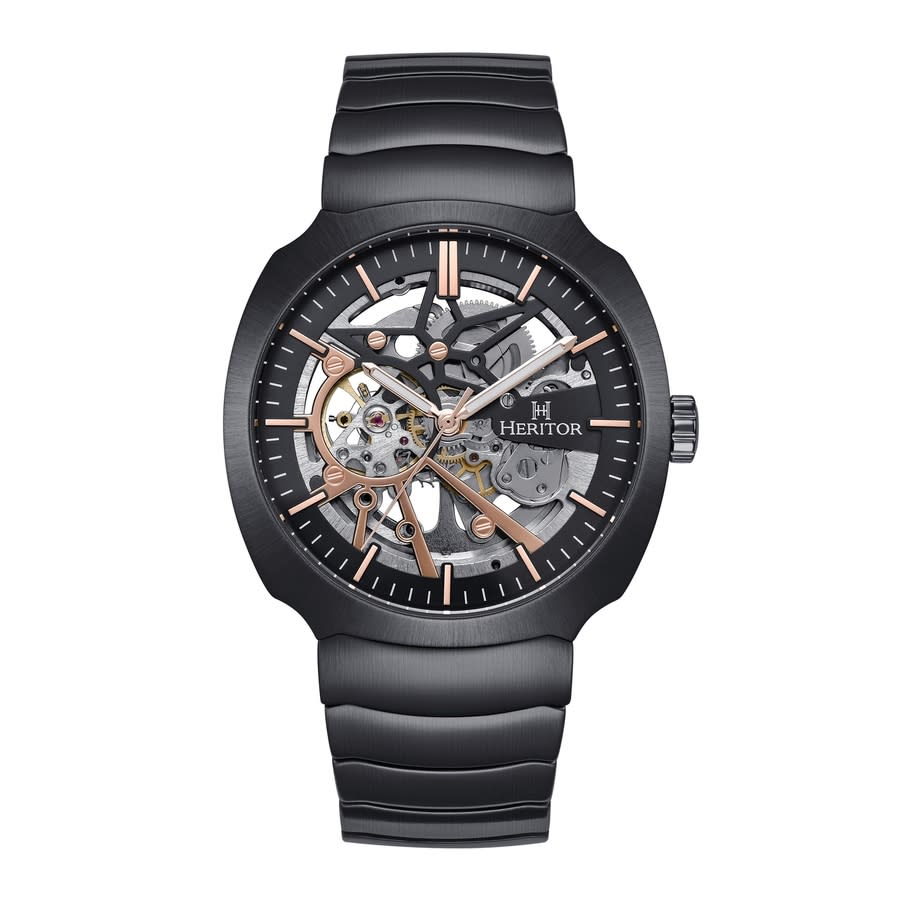 Heritor Magnus Automatic Black Dial Mens Watch HERHS4103 205$