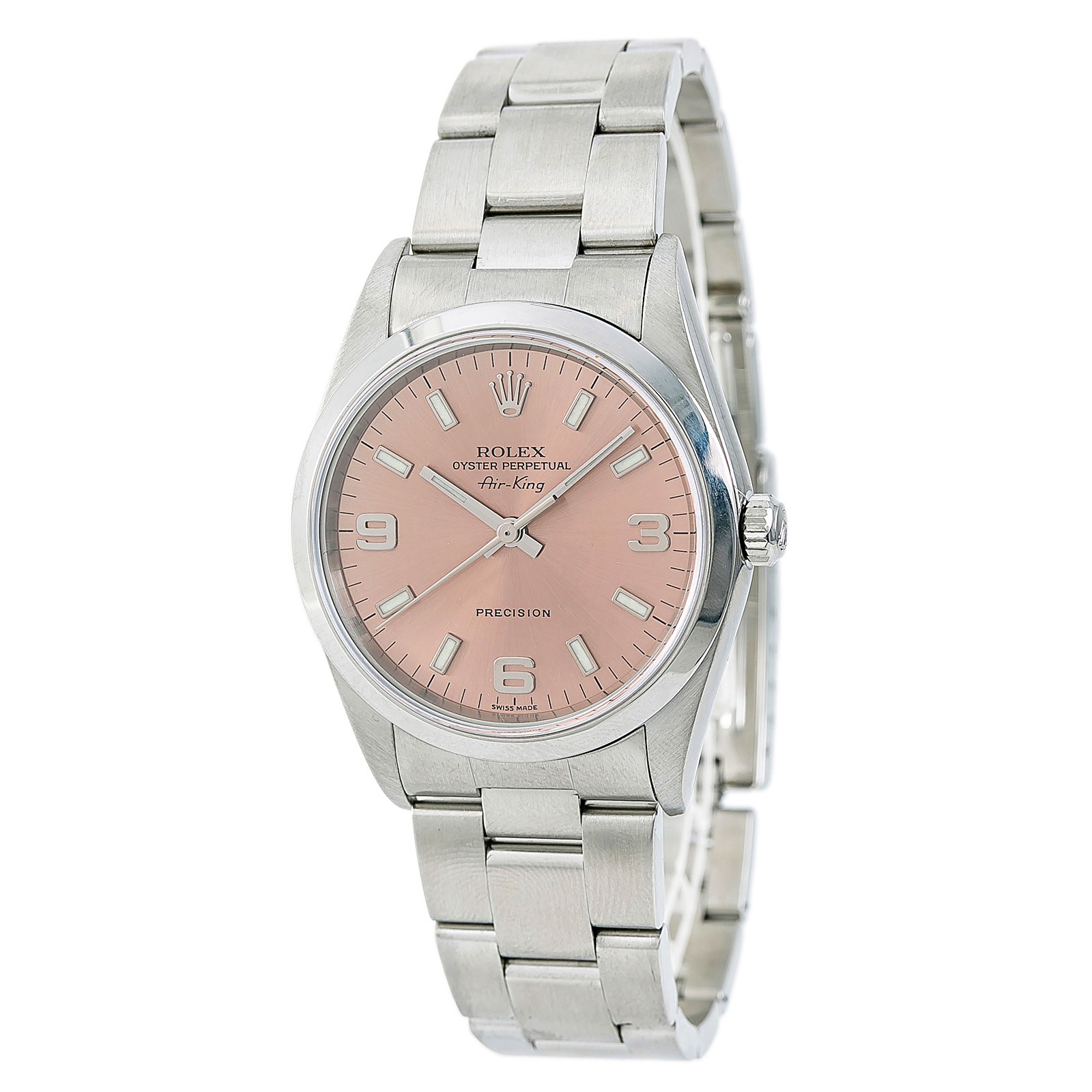 Preowned Preowned Rolex AirKing Automatic Chronometer Champagne Dial Mens Watch 14000 CSAO