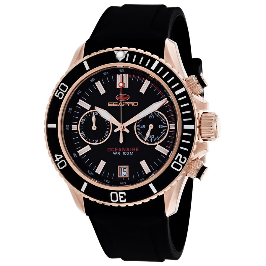 Seapro Thrash Chronograph Quartz Black Dial Mens Watch SP0333 424$