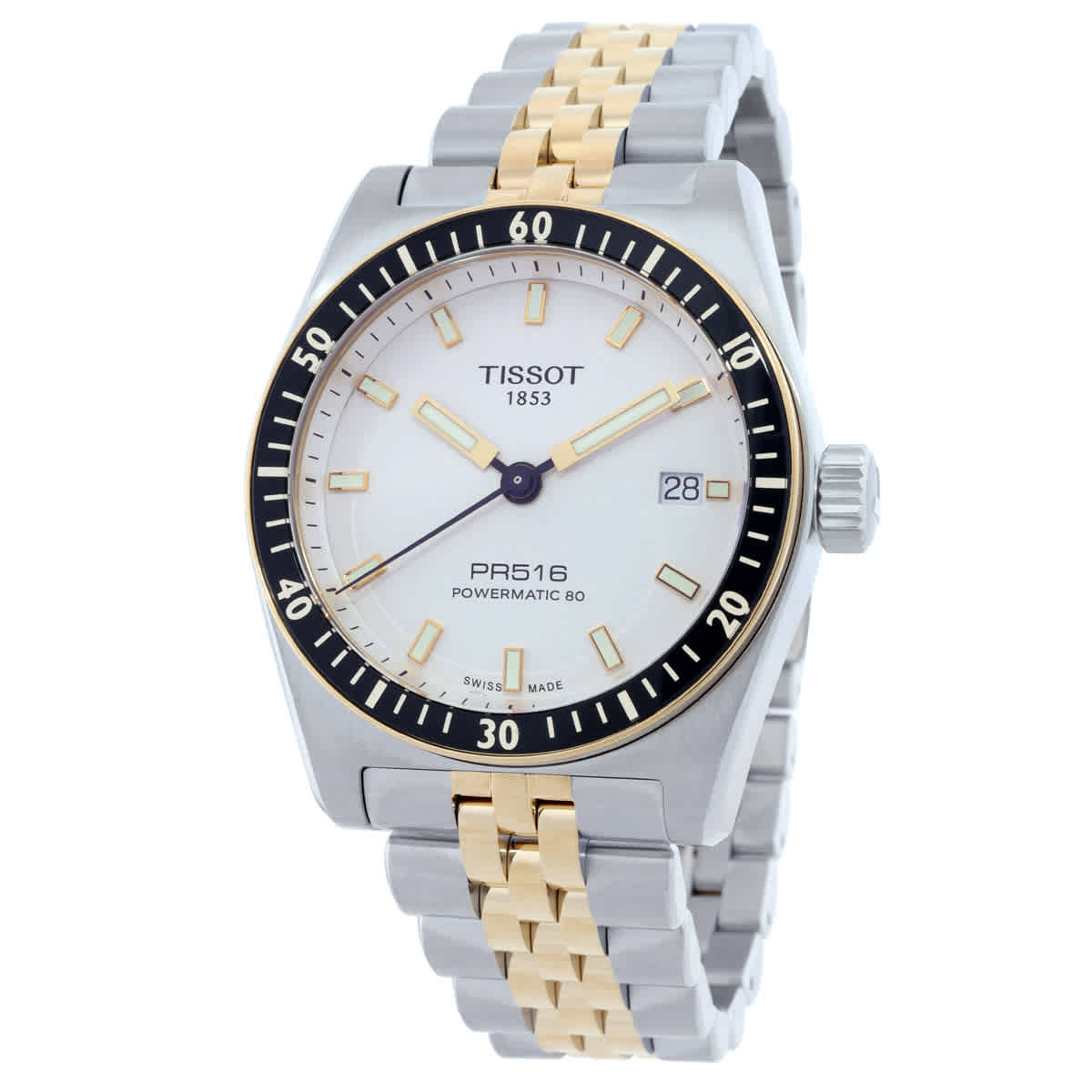 Tissot PR516 Powermatic 80 Automatic White Dial Mens Watch T1494072201100 635$