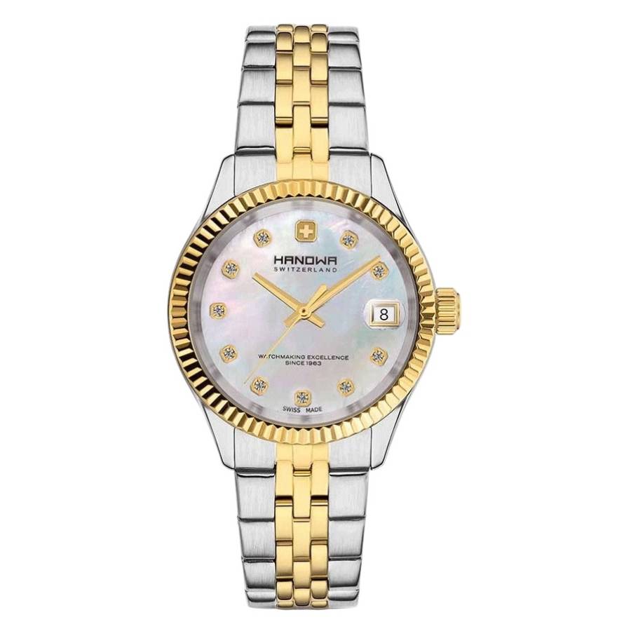 Hanowa Sense Quartz Mother of Pearl Dial Two-Tone Ladies Watch HAWLH0002660