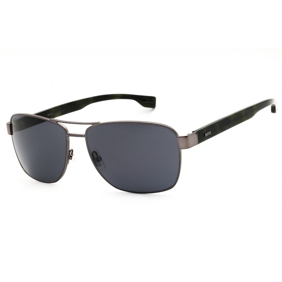 Hugo Boss Grey Rectangular Mens Sunglasses BOSS 1240/S0 0KJ1/IR 60