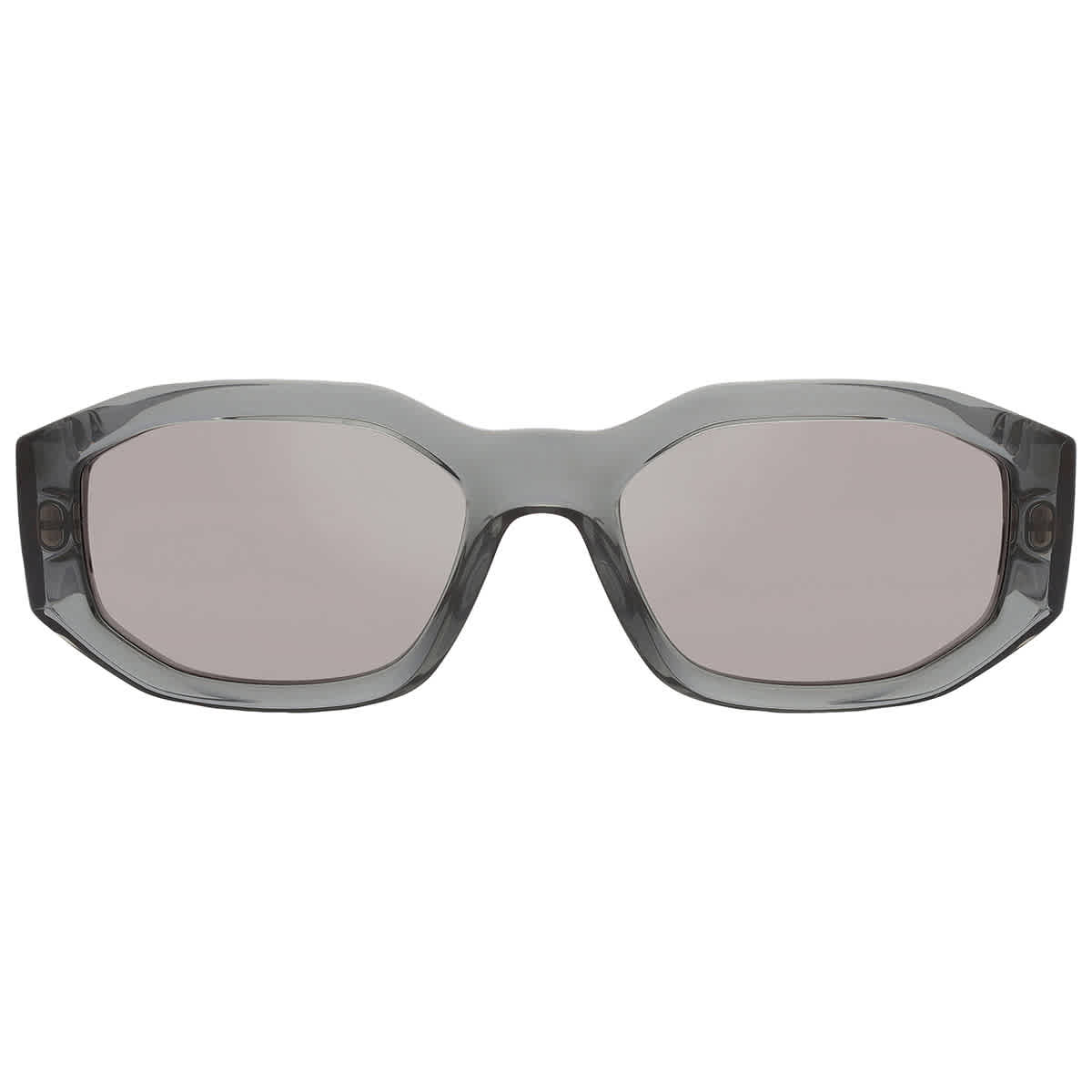 Versace Man Sunglass Biggie -  Frame color: Transparent Grey, Lens color: Light Grey Mirror Silver