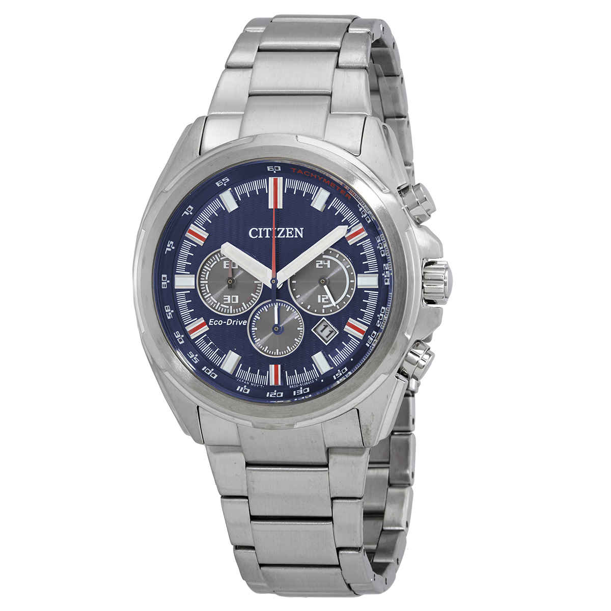citizen eco drive blue dial chronograph