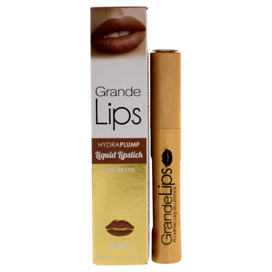 GrandeLIPS Plumping Liquid Lipstick Semi Matte - River Clay by Grande Cosmetics for Women - 014 oz Lipstick 15$
