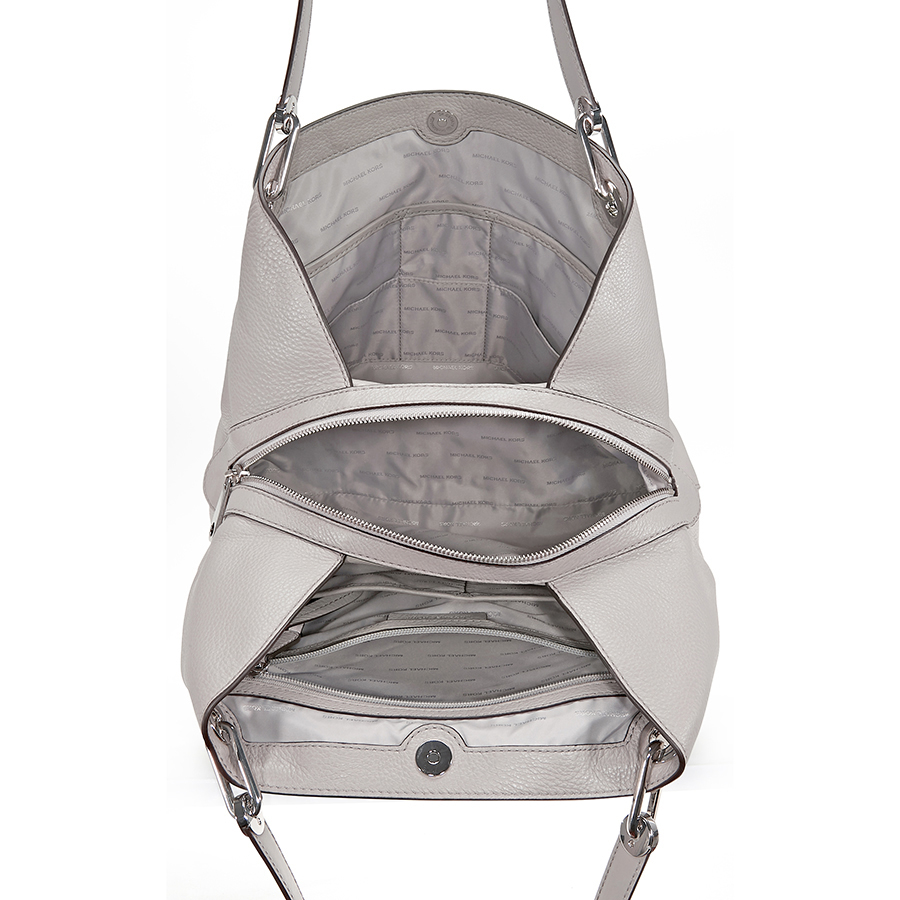 mk raven large leather shoulder bag