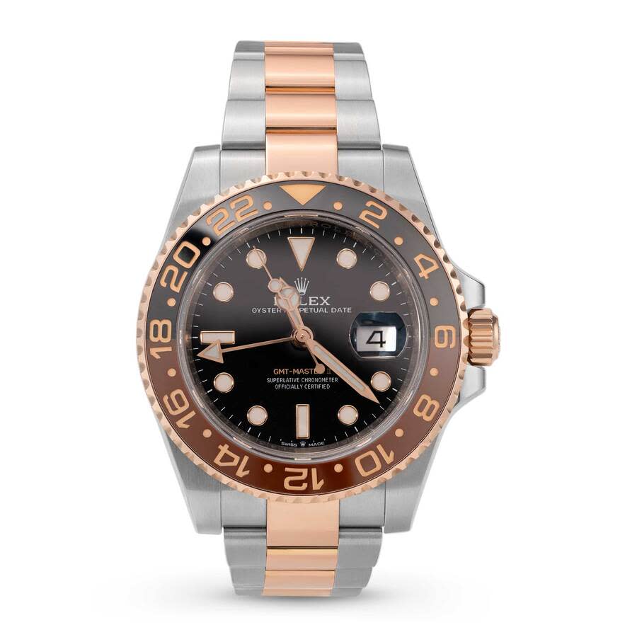Preowned Rolex GmtMaster Ii GMT Automatic Chronometer Black Dial Mens Watch 126711CHNR