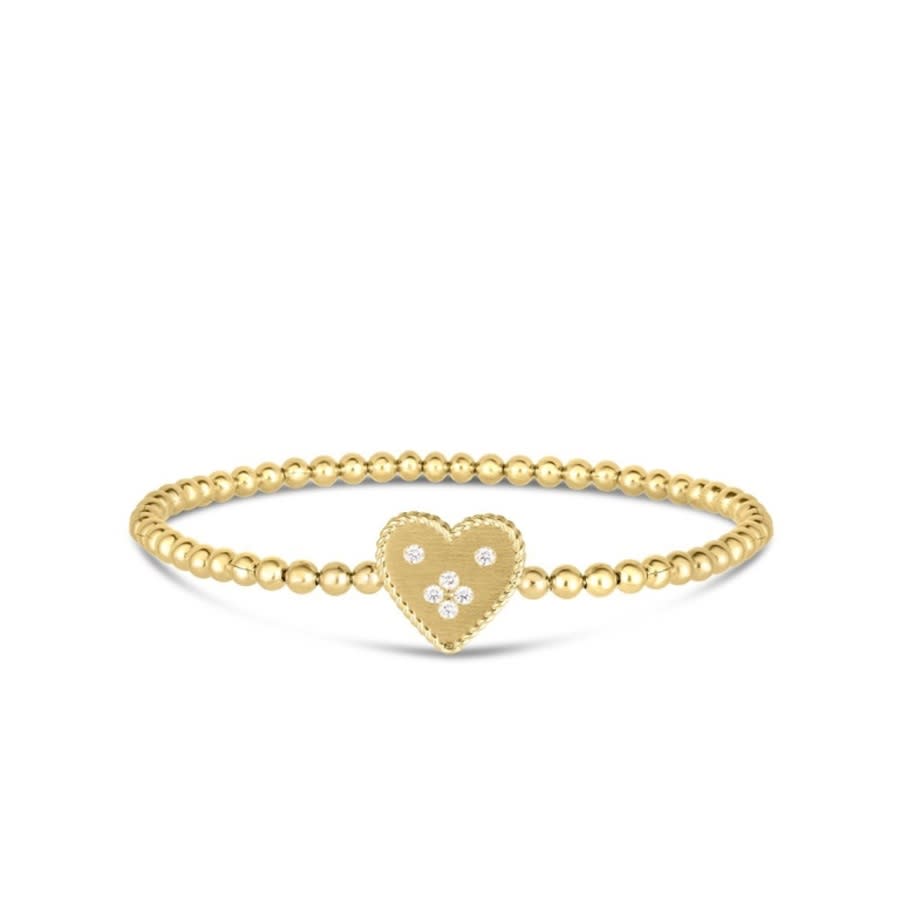 Roberto Coin 18K Yellow Gold Venetian Princess Small Heart Medallion Bracelet - 7773628Aylbx 4200$