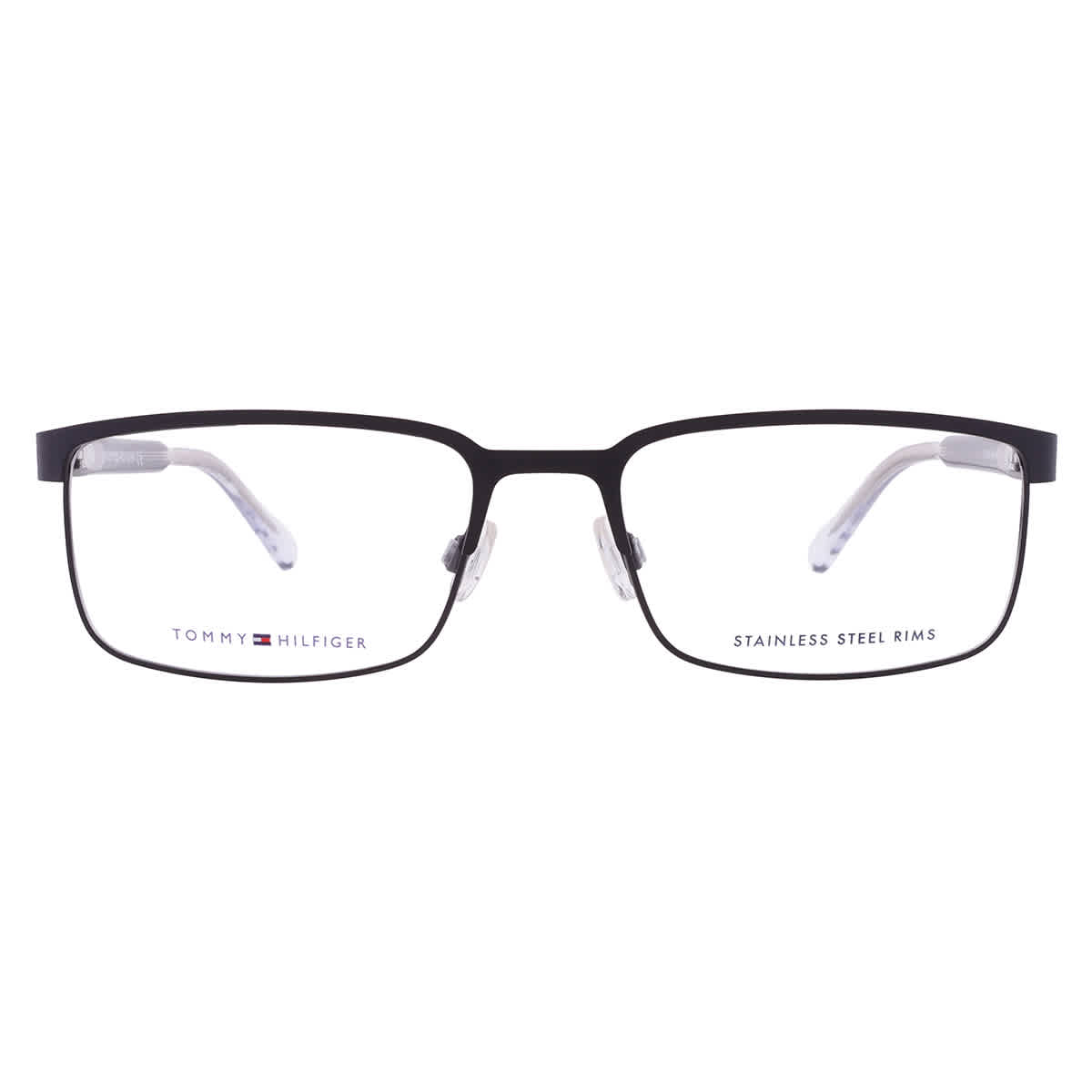 Tommy Hilfiger TH 1235 FSW Men's Glasses Black Size 55 - Free Lenses - Blue Light Block Available