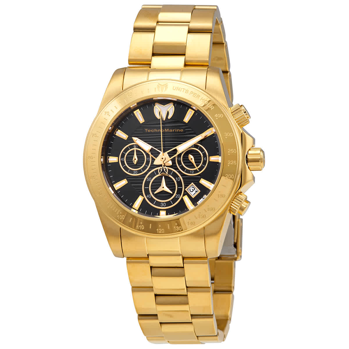 Technomarine Manta Ray Chronograph Black Dial Mens Watch TM-219005 81$