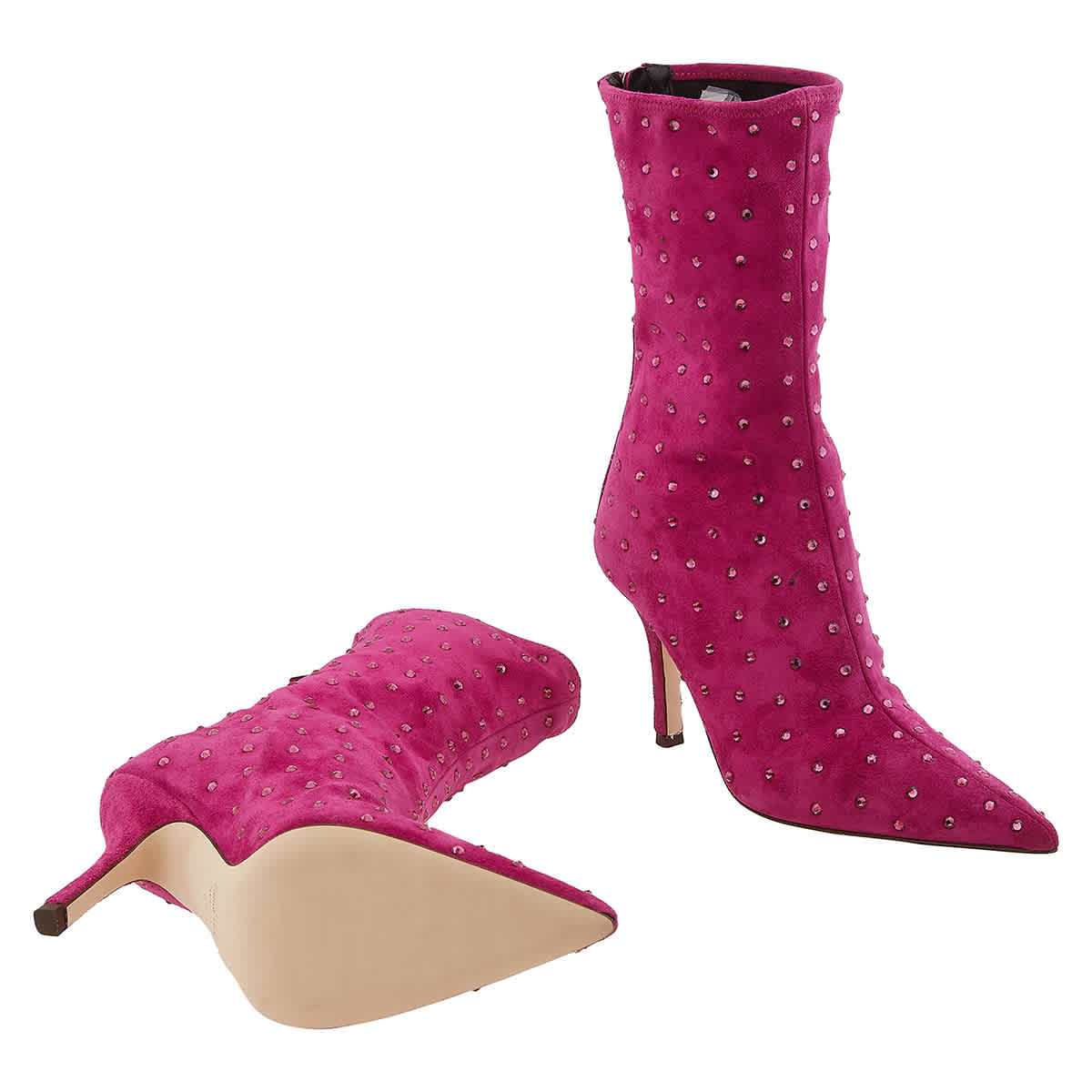 Ladies pink 2025 ankle boots