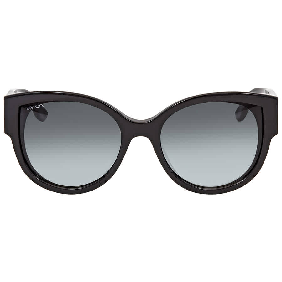 Jimmy Choo Dark Grey Gradient Round Sunglasses Pollie/s 559o 55 In ...