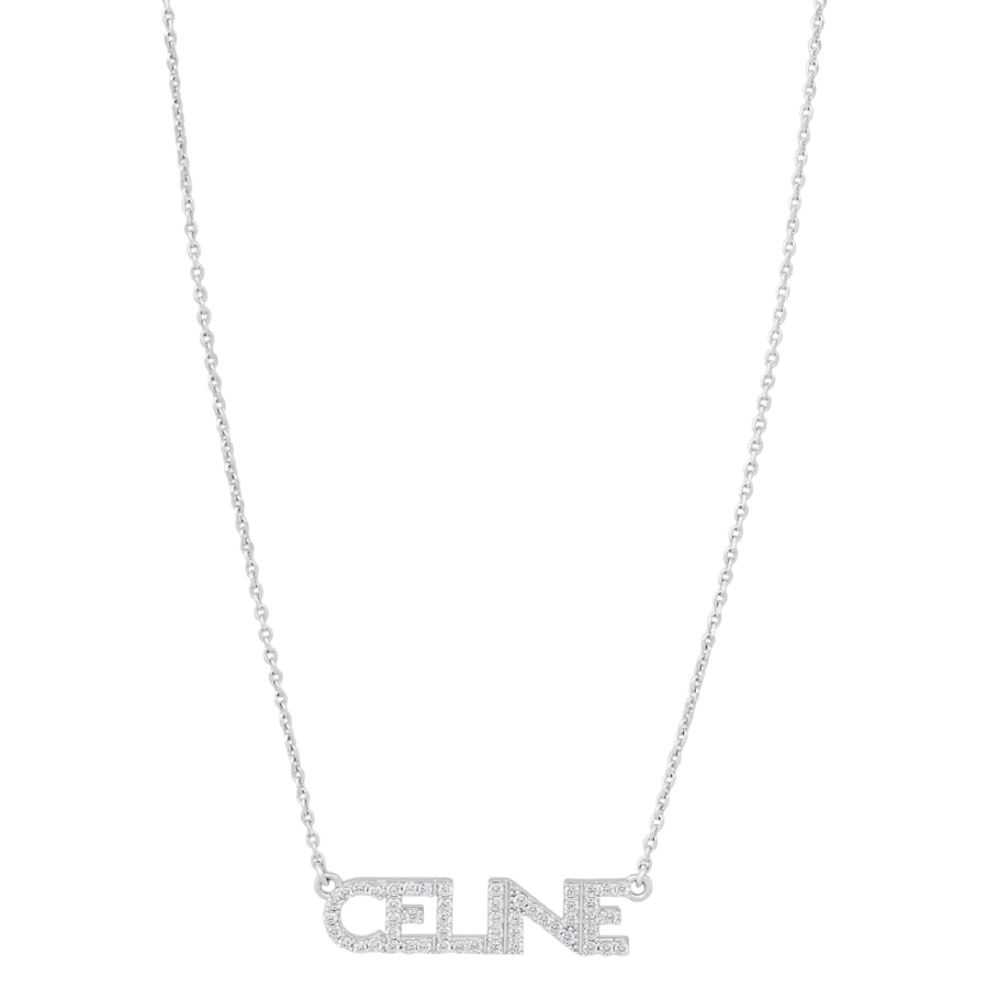 Celine Ladies Monochroms Strass Necklace 408$