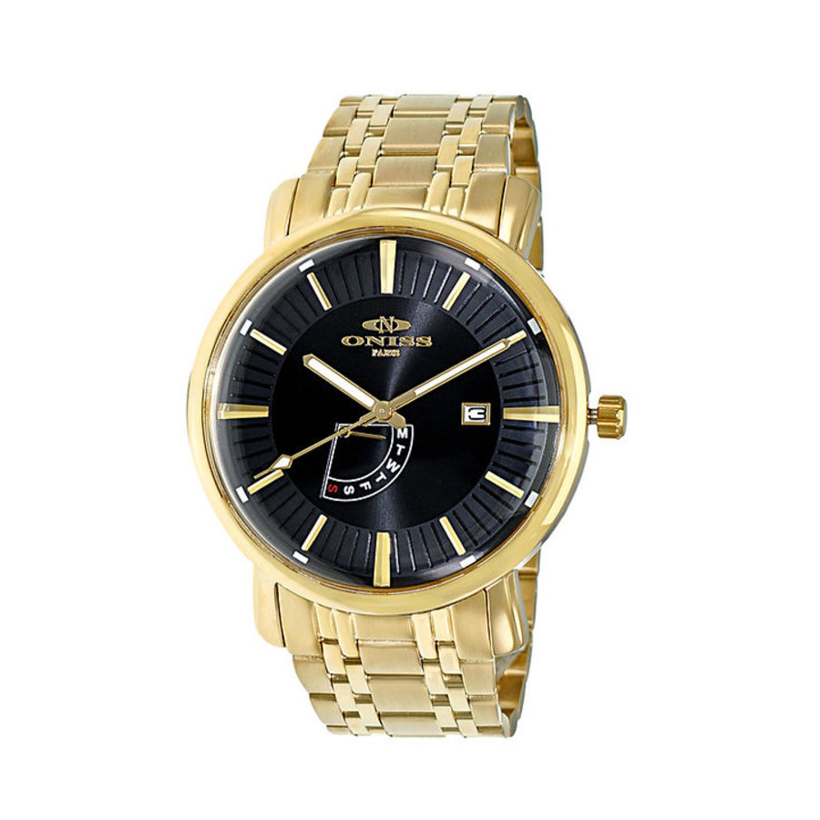 Oniss Sorrento Quartz Black Dial Mens Watch ON2626-MGBK
