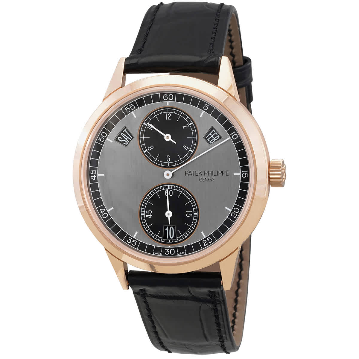 Patek Philippe Complications 18kt Rose Gold Automatic Grey Dial Mens Watch 523550R-001 48500$
