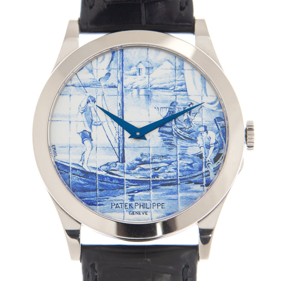 Patek Philippe Rare Handcrafts Automatic Blue Dial Watch 5089G062