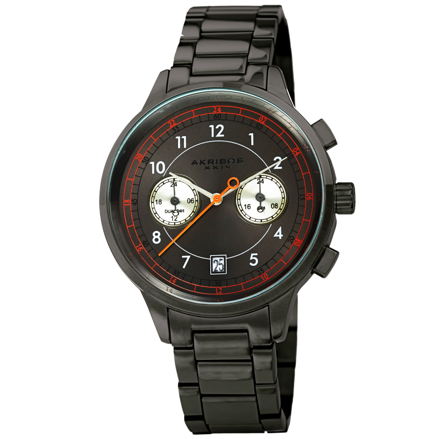 Akribos XXIV Quartz Grey Dial Mens Watch AK1071GN