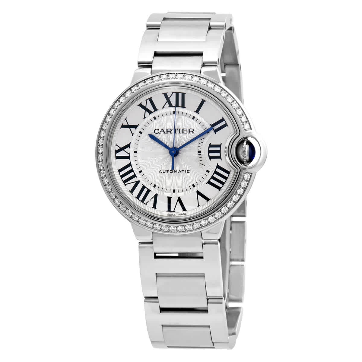 Cartier Ballon Bleu 36 mm Automatic Diamond Ladies Watch W4BB0017