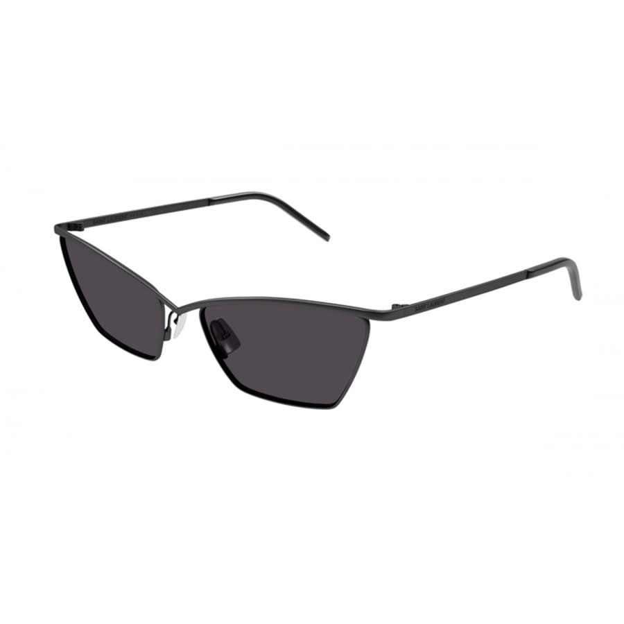Saint Laurent Ladies Black Cat Eye Sunglasses SL637 001