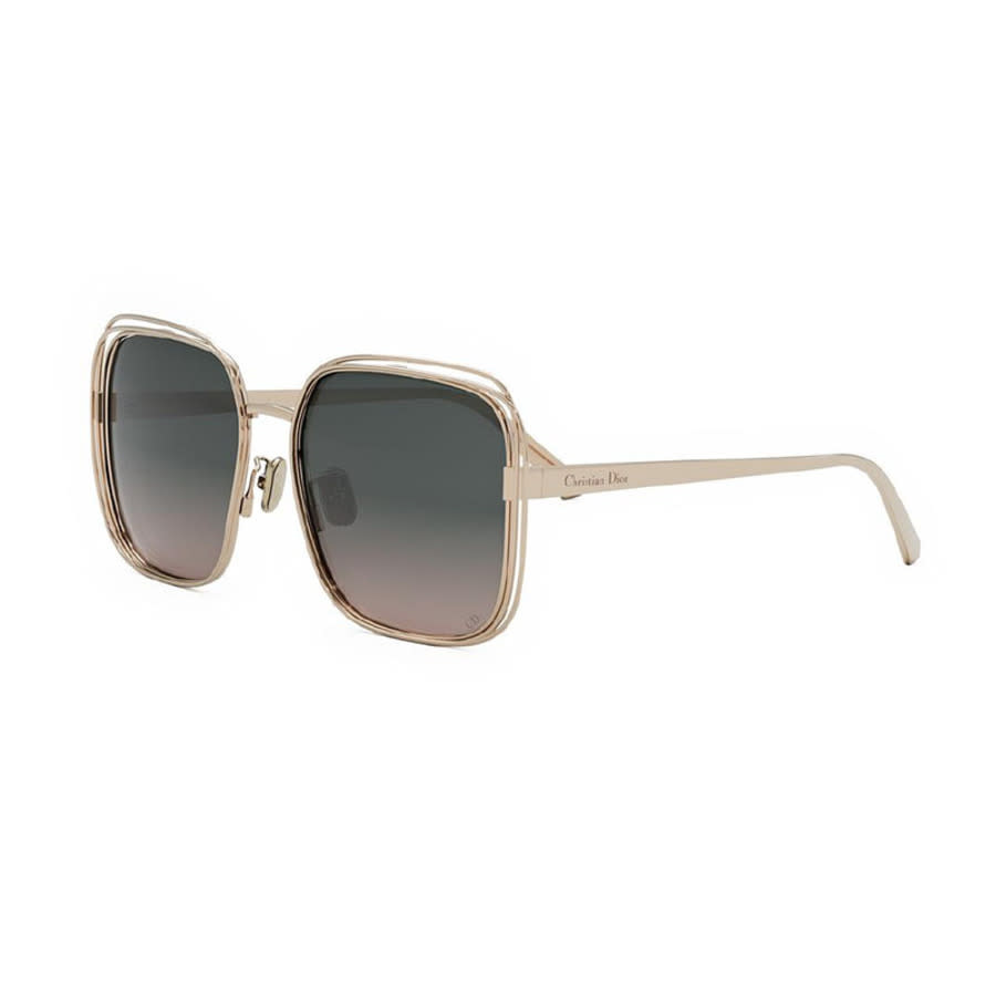 DIOR Woman Sunglass Fildior S1U Cd40151U - Frame color: Gold Pink Shiny, Lens color: Green