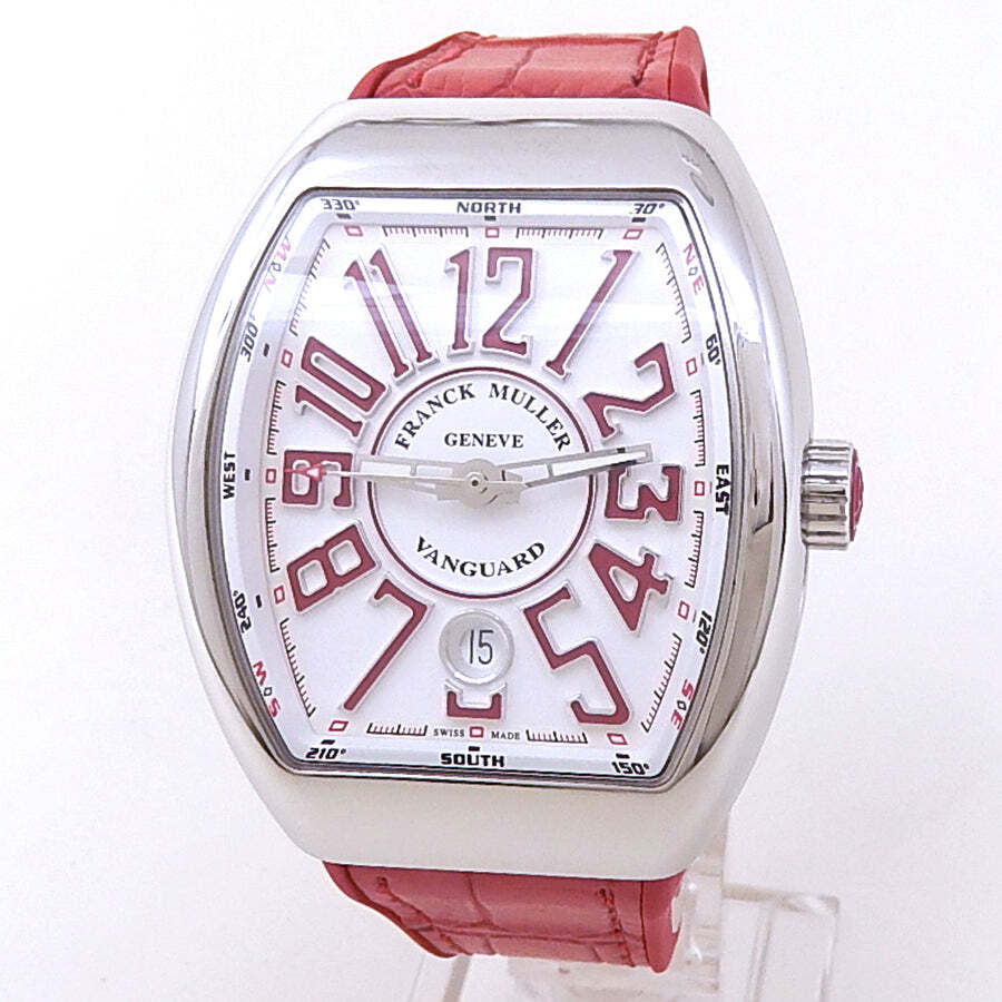 Pre-owned Franck Muller Vanguard Automatic White Dial Mens Watch V 41 SC DT