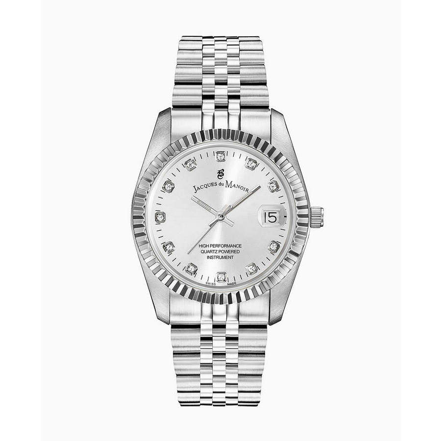 Jacques Du Manoir Inspiration Business Diamond Silver-tone Dial Unisex Watch NRO01 278$