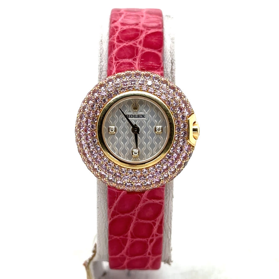 Preowned Rolex Cellini Quartz Diamond Ladies Watch 6201