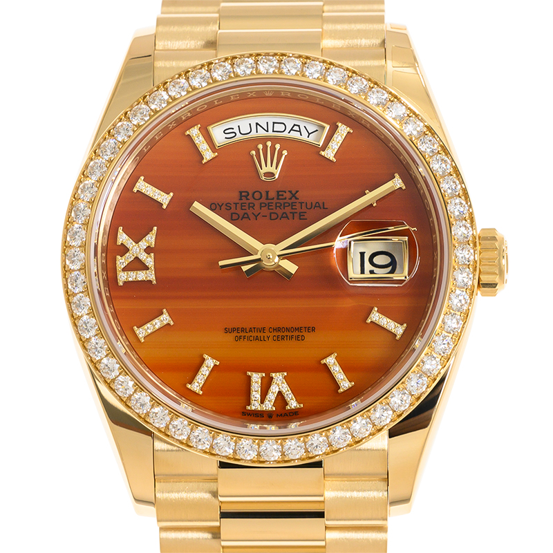 Rolex Day Date Automatic Chronometer Diamond Ladies Watch 128348RBR0049