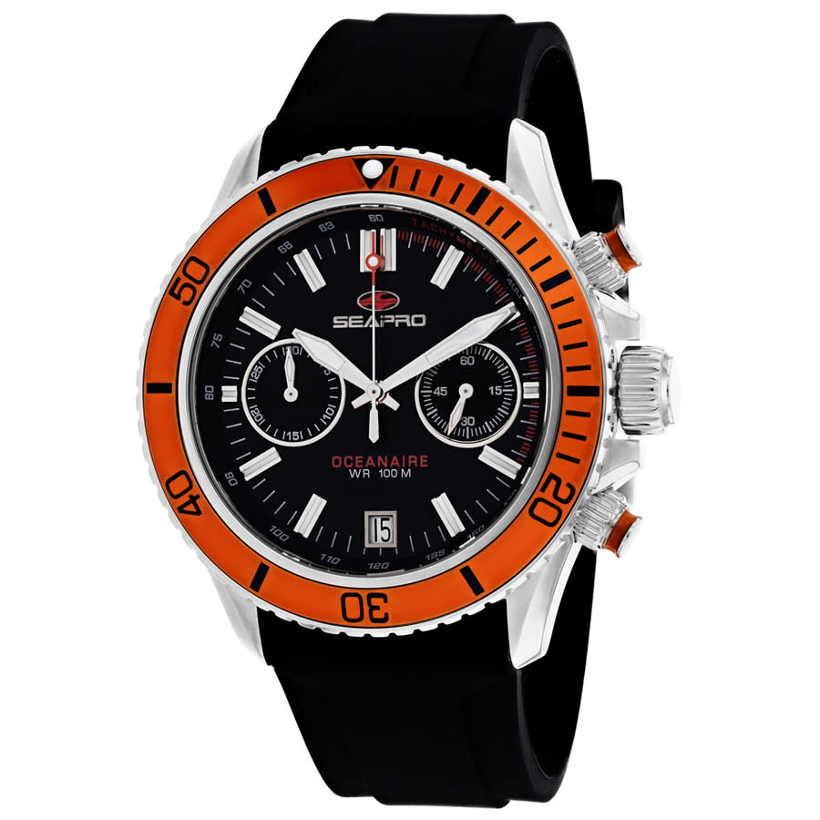 Seapro Thrash Chronograph Quartz Black Dial Mens Watch SP0334