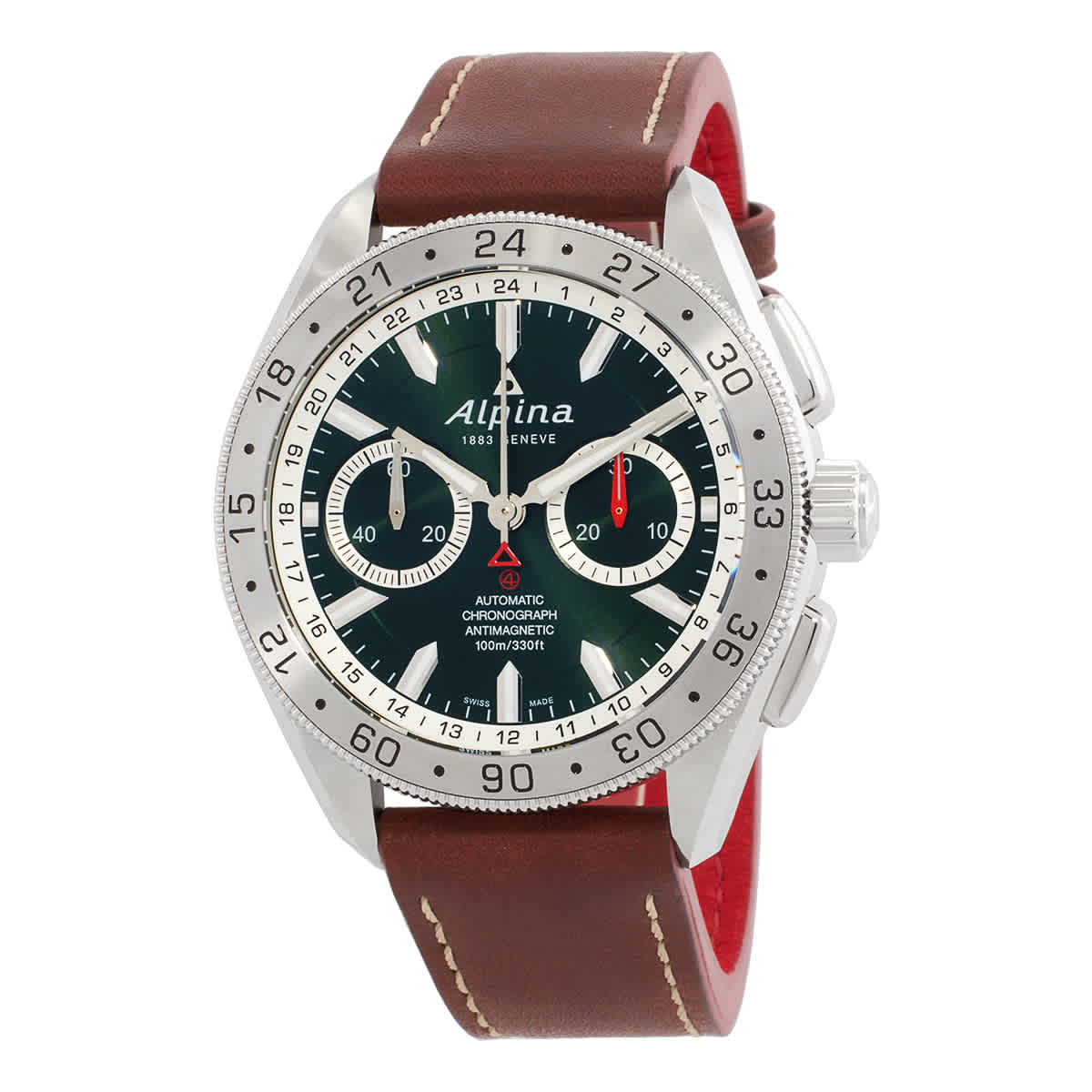 Alpina Alpiner4 Chronograph Automatic Green Dial Mens Watch AL-860GRS5AQ6