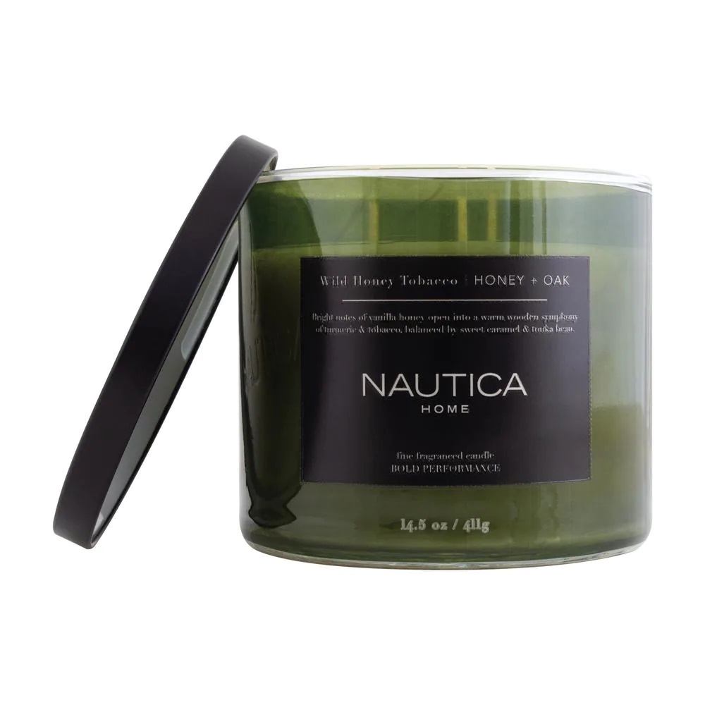 Nautica Unisex Wild Honey Tobacco 411G Scented Candle 810044120233