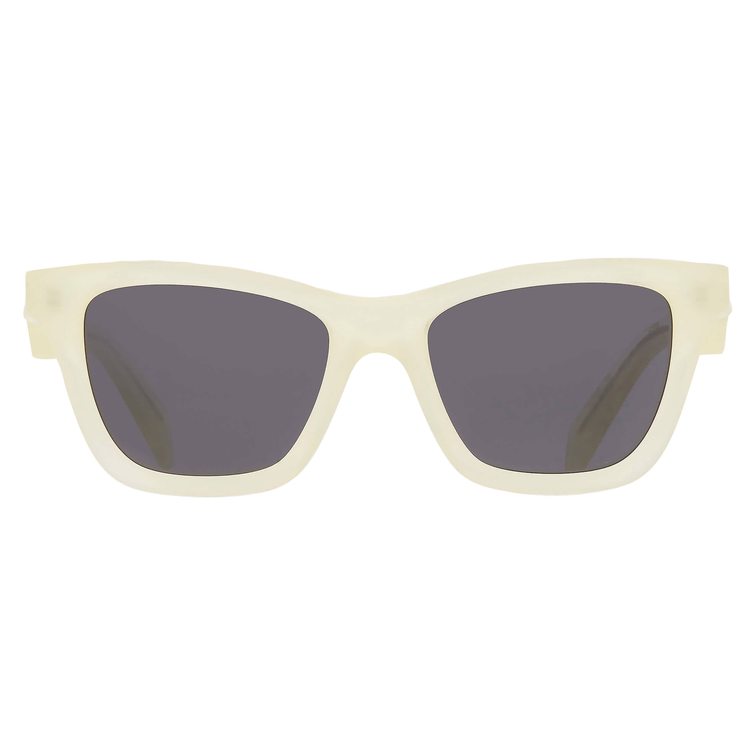 Prada Woman Sunglass PR C07S -  Frame color: Frosted Vanilla, Lens color: Dark Grey