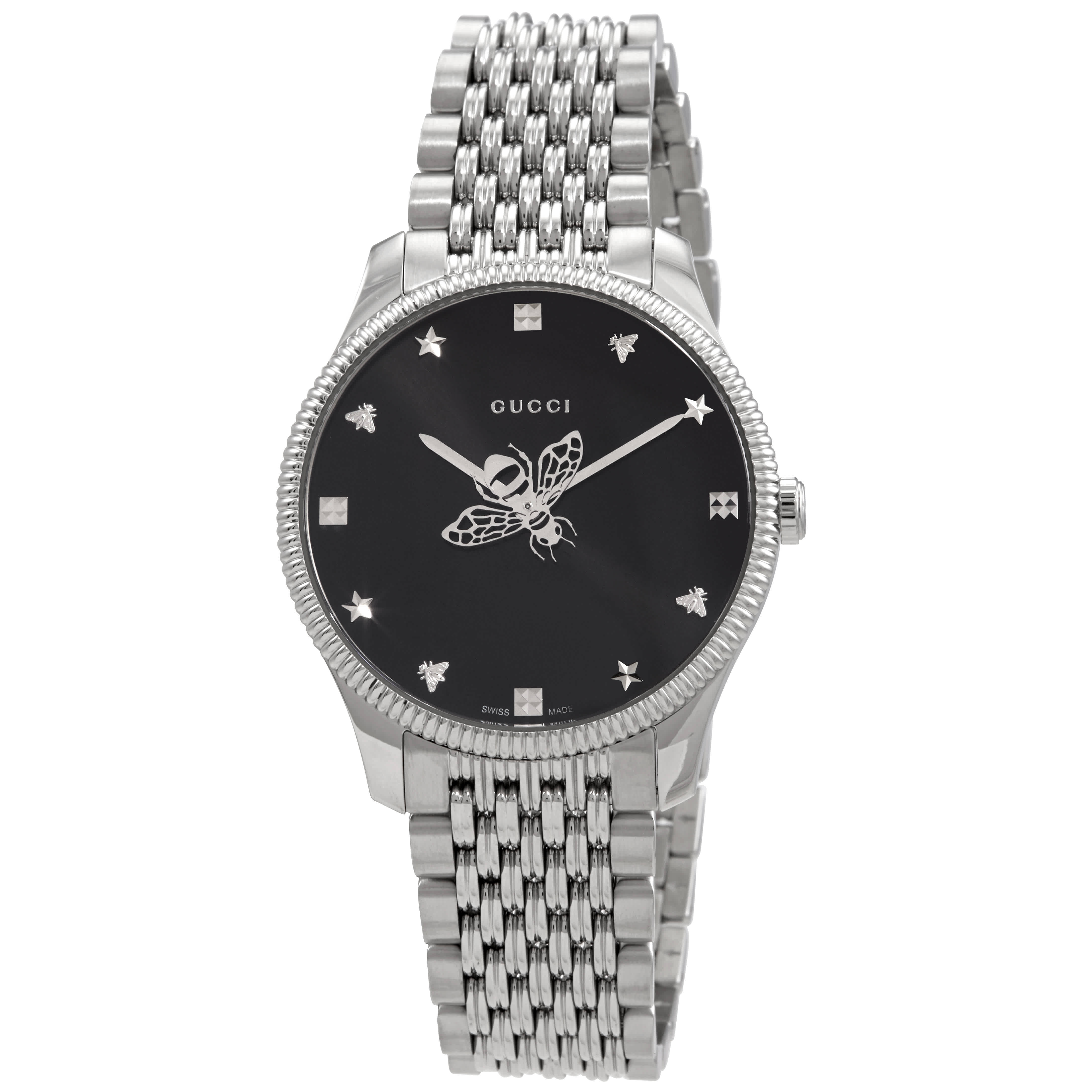 Gucci G-Timeless Quartz Black Dial Unisex Watch YA1264154 | eBay