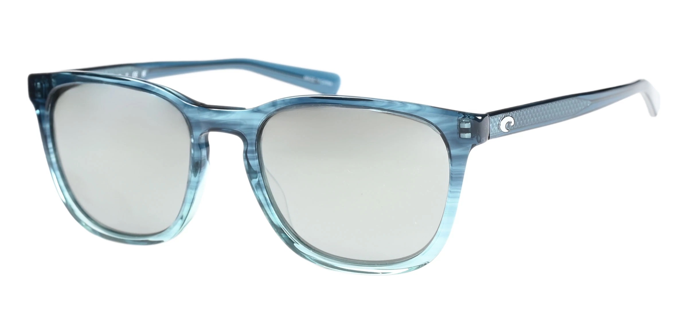 Costa Del Mar Costa Sullivan Shiny Deep Teal Fade Sunglasses w/Gray Silver Mirror 580G Lenses 06S2002-20020452