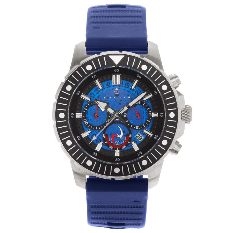 Nautis Caspian Chronograph Quartz Blue Dial Mens Watch 21227G-C 165$